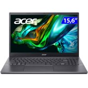 Notebook ACER 15.6 I5-12450H 256GBSSD 8GB W11 - A515-57-55B8  Cinza  Bivolt