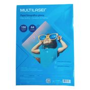 Papel Fotográfico GLOSSY 150G A4 com 50 Folhas - PE003