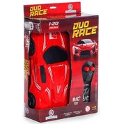 Carrinho Controle Remoto Duo Race 2 Funções Vermelho Polibrinq CAR801