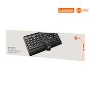 Kit Teclado e Mouse sem Fio Preto - Lecoo - Modelo KW202