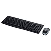 Teclado e Mouse Wireless Logitech MK270 USB Preto e Cinza sem Fio