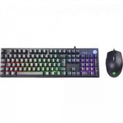 Kit Teclado e Mouse USB Gamer KM300F Preto