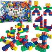 BLOCOS DE MONTAR BLOCSLIM 1000 PEÇAS BAG LUCTOYS EDUCATIVO