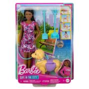 Boneca Barbie Family Brooklin Passeio com Cachorrinho Mattel