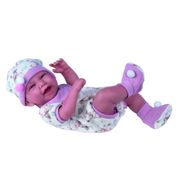 Boneca Reborn Anny Doll Baby -  Com Fralda e Babador - Reborn Collection - 2442 - Cotiplás