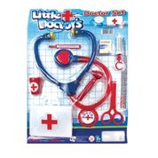 Kit Brinquedo Pequeno Médico infantil Little Doctor - 9 pcs