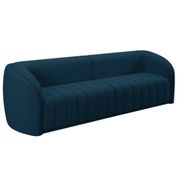 Sofá 04 Lugares Para Sala De Estar 252 cm Lazio M03 Veludo Azul - Lyam Decor
