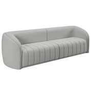 Sofá 05 Lugares Para Sala De Estar 332 cm Lazio M03 Veludo Creme - Lyam Decor