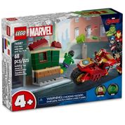 Lego Marvel - Homem de Ferro com Motocicleta e o Hulk 76287 | Lego