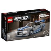 Lego 76917 Speed Champions Nissan Skyline GT-R (R34) Velozes e Furiosos 319 Peças