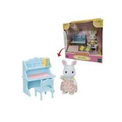 Sylvanian Escrivaninha e Menina Coelho Neve - Epoch 5679