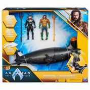 Submarino do Arraia Negra com Aquaman 2 Bonecos - Sunny 3455