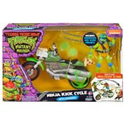 As Tartarugas Ninja - Veículo Ninja Kick Cycle Com Leonardo