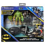 Bonecos 10Cm Do Batman Com Batmoto E Monstro Do Pântano - Dc