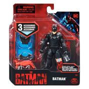 Boneco Batman Com Acessórios 10Cm - The Batman O Filme