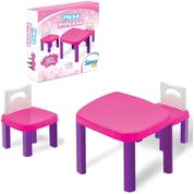 Mesinha Infantil Princesa com 2 Cadeiras - Simotoys