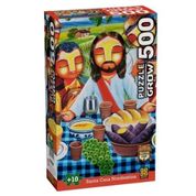 Quebra-Cabeça Puzzle 500 peças Santa Ceia Eduardo Lima- Grow