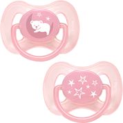 Kit 2 Chupetas Comfort Ursinho e Estrela Tam 2 (6m+) - Buba Azul 12669