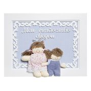 Quadro Arabesco Menina Com Irmãozinho