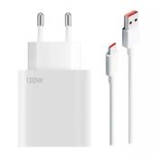Fonte Carregador Type-C 120w Turbo + Cabo de Dados 6A - Compativel com Xiaomi Poco X3 X4 X5 XT