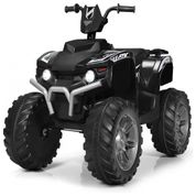 Costzon Kids Quadriciclo Elétrico 1 Assento 12V, com Luzes de LED, Roxo