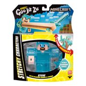 Boneco Elástico Steve de 12cm - Goo Jit Zu Minecraft