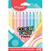 CANETA HIDROCOR COLOR PEPS CORES PASTÉIS - ESTOJO COM 10 UN