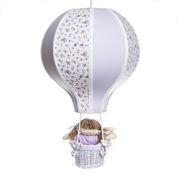 Lustre Balão Grande Lilás Com Boneca