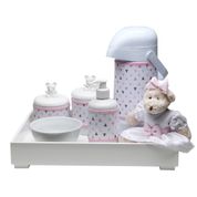 Kit Higiene Toys Claro Ursa Rosa