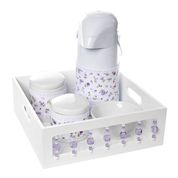 Kit Higiene com Porcelanas E Capa Pedra Lilás