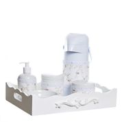 Kit Higiene Resina Arabesco Com Porta Álcool-Gel E Capa