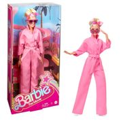Boneca Barbie O Filme Macacão Rosa Mattel HRF29