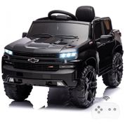 Little Brown Box Carro, Carrinho Elétrico 1 Assento 12V, com Luzes de LED e Controle Remoto, Preto
