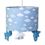 Lustre Tubular Chuva De Amor Azul