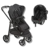 CARRINHO OLYMPUS NEW BLACK (PRETO) + BEBE CONFORTO GRID - GALZERANO