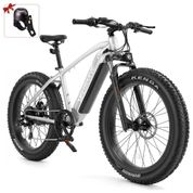 Bicicleta Elétrica Motorizada 7 Velocidades e 3 Modos, 750W, VELOWAVE, Cinza