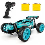 Tecnock Carrinho de Controle Remoto p, Adultos Off Road 118 Escala Até 20 KM, H, Recarregável, Azul