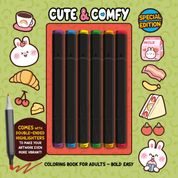 Cute & Comfy Coloring Book for Adults - Bold Easy - Special Edition (Livro de Colorir)