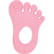 Mordedor Pezinho Alivio Gengiva Bebe Com Texturas Buba Rosa