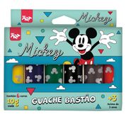 TINTA GUACHE  BASTÃO 6 CORES MICKEY 4756DAC