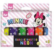TINTA GUACHE BASTÃO 6 CORES NEON MINNIE 4761DAC