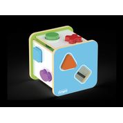 CUBO DIDÁTICO FORMAS GEOMÉTRICAS MADEIRA 1 ANO+