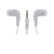 Fone de Ouvido com Microfone Simples e Universal Branco