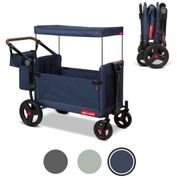 Carrinho de Passeio Vagão Dobrável Multifuncional para Crianças, Radio Flyer, Azul