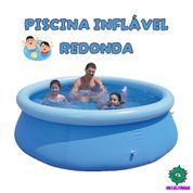 PISCINA INFLÁVEL REDONDA 180CM x 73CM 1200L RJAP4106