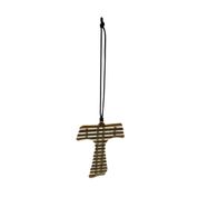 Enfeite Formato T Dourado Pai Nosso 11x8cm - Tudo em Caixa