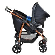 Carrinho de Bebê - Travel System com Cadeira Touring X – Burigotto - Ecco - De 0 a 15 Kg – Preto e Cobre