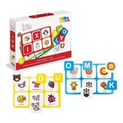 LOTO DAS LETRAS E FIGURAS BRINQUEDO EDUCATIVO DE MADEIRA