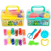 2 Kits Massinha de Modelar 2 Maletas 24 Massas 12 Acessórios