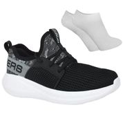 Kit Tênis Skechers Go Run Fast Masculino + Par de Meia